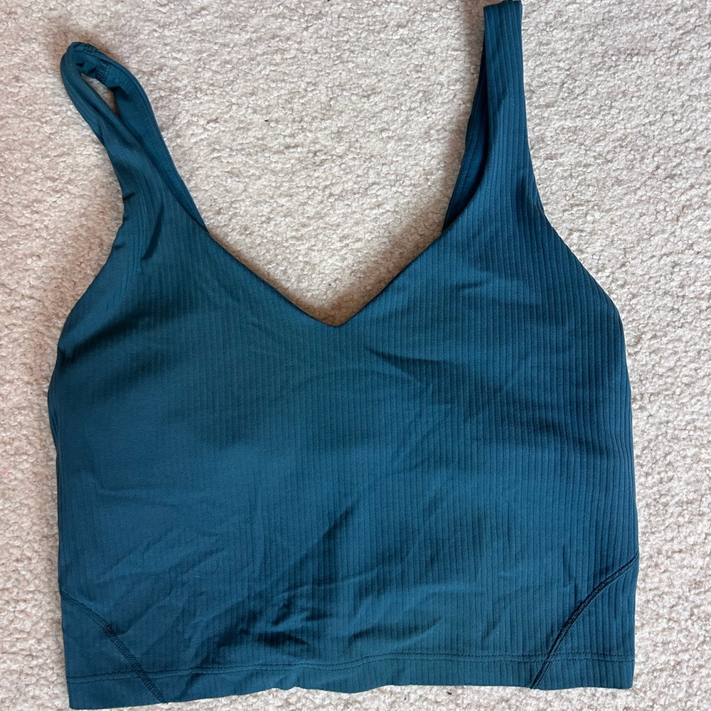 Lululemon Dark Teal Align Crop Top